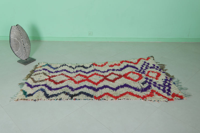Moroccan Rug with Vibrant Geometric Patterns – 2.9 x 6.2 ft - moroccan rug