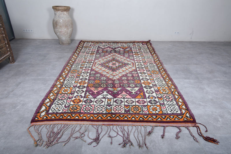 Boujaad Moroccan Rug 6.5 x 11 Feet – Handmade Vintage Wool Carpet