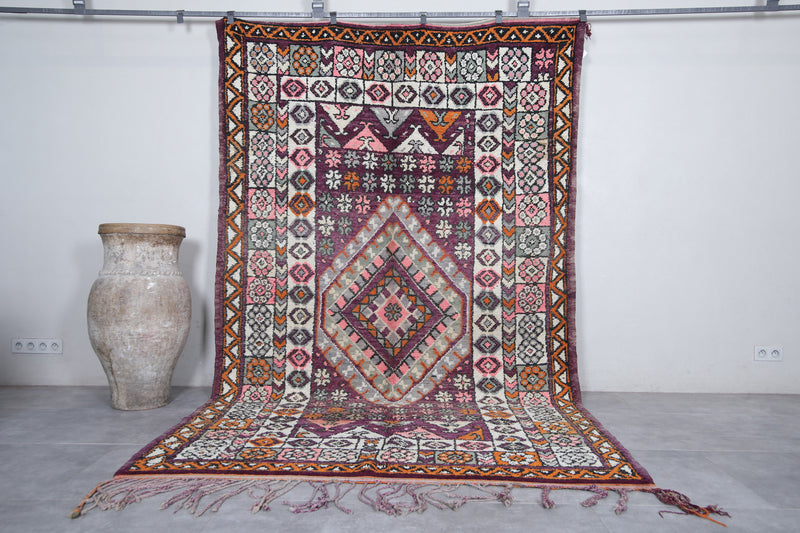 Boujaad Moroccan Rug 6.5 x 11 Feet – Handmade Vintage Wool Carpet