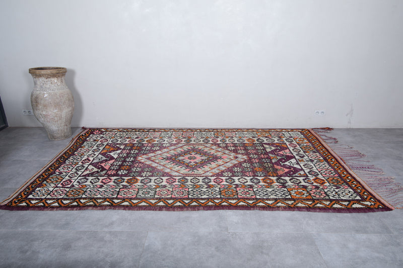 Boujaad Moroccan Rug 6.5 x 11 Feet – Handmade Vintage Wool Carpet