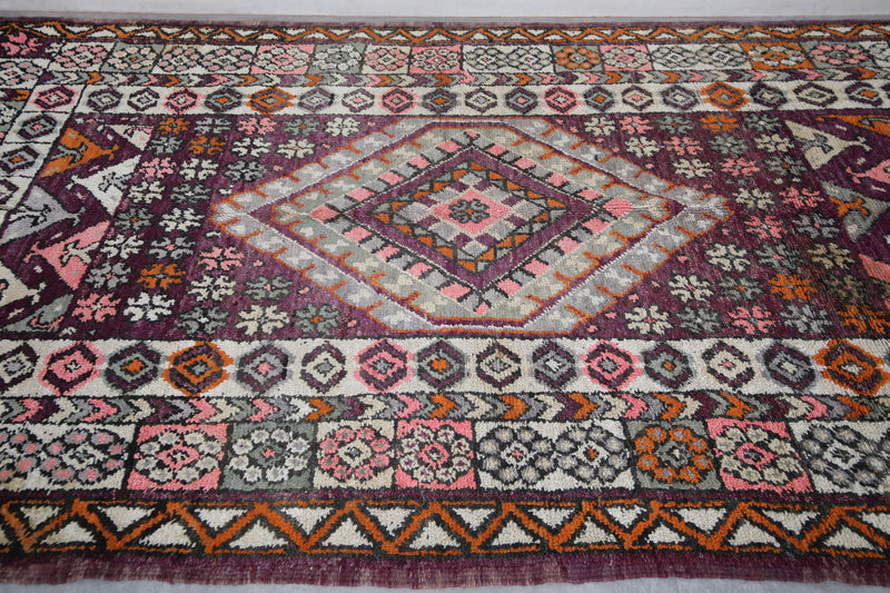 Boujaad Moroccan Rug 6.5 x 11 Feet – Handmade Vintage Wool Carpet