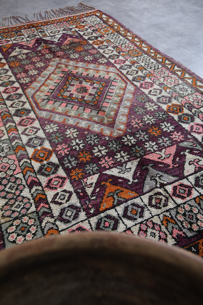 Boujaad Moroccan Rug 6.5 x 11 Feet – Handmade Vintage Wool Carpet