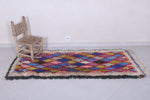 Moroccan berber rug 2.6 X 6.4 Feet