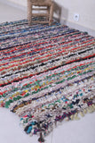 Moroccan berber rug 4.5 X 6.1 Feet - Boucherouite Rugs
