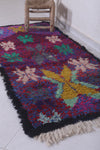 Moroccan berber rug 2.7 X 6.1 Feet - Boucherouite Rugs