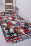Moroccan berber rug 2.3 X 5.6 Feet - Boucherouite Rugs