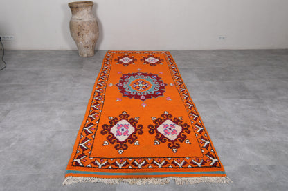 Moroccan berber rug 4.1 X 11.4 Feet - Azilal rugs