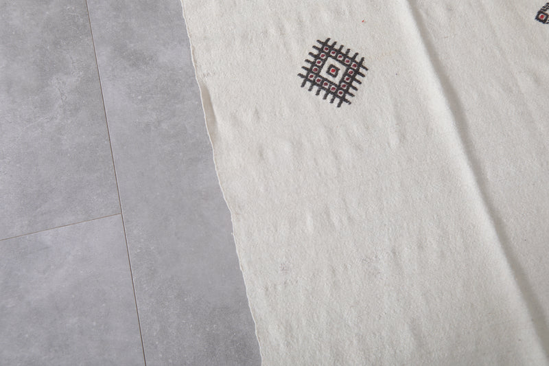 Handwoven Kilim 6.2x9.2 FT - Moroccan Geometric Rug - Handwoven Kilim