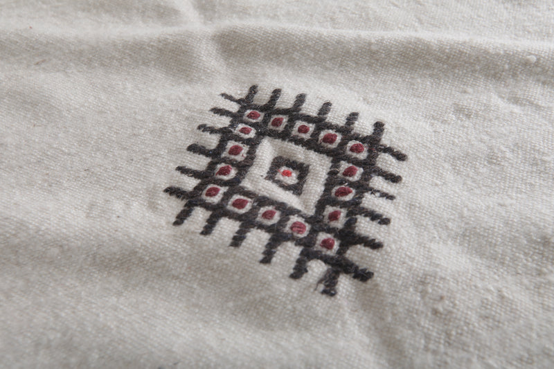 Handwoven Kilim 6.2x9.2 FT - Moroccan Geometric Rug - Handwoven Kilim