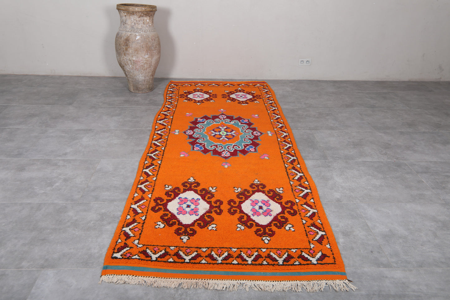 Moroccan berber rug 4.1 X 11.3 Feet - Azilal rugs