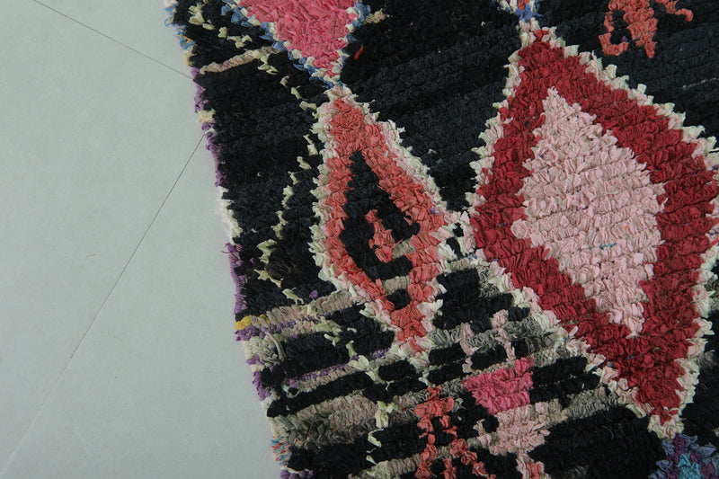 Extra Long Moroccan Rug with Diamond Motifs – 2.5 x 9.1 ft - moroccan rug