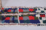 Moroccan berber rug 2 X 5.7 Feet - Boucherouite Rugs