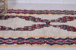 Moroccan berber rug 2.9 X 6.8 Feet - Boucherouite Rugs