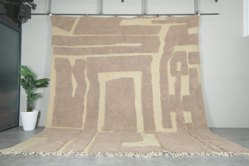 Custom Moroccan Rug - Handmade Wool Carpet - Contemporary Geometric Design
