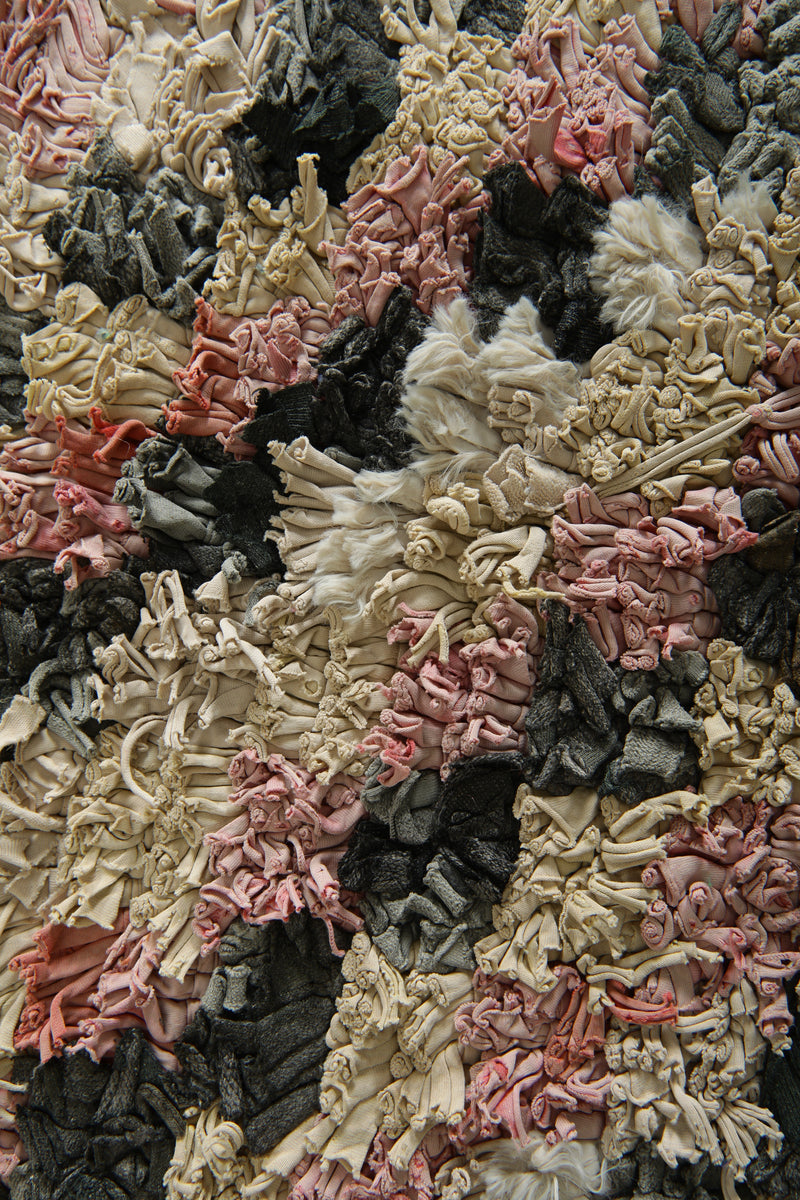 Geometric Moroccan wool rug - 8.3 ft x 3.3 ft - Handmade carpet