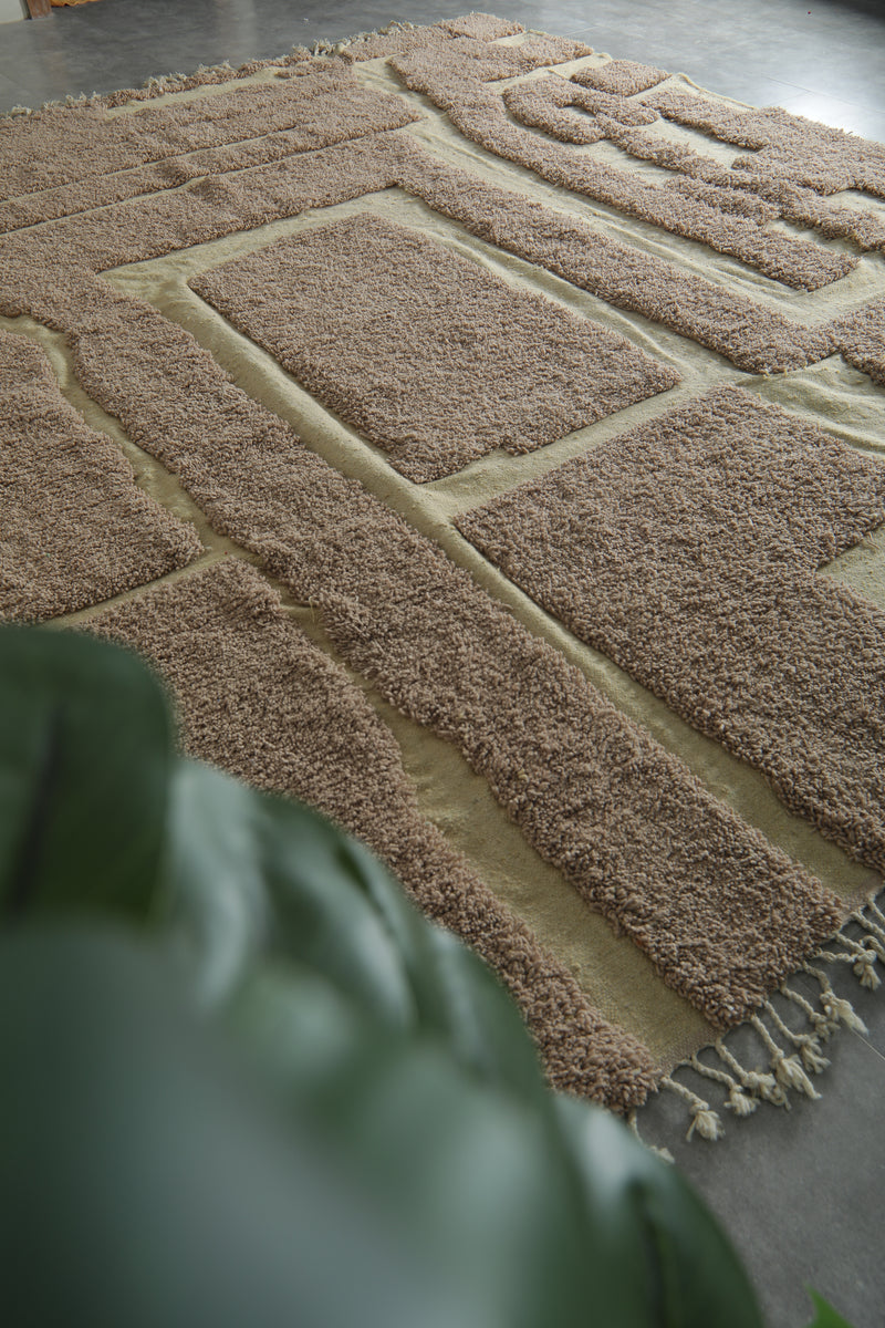 Custom Moroccan Rug - Handmade Wool Carpet - Contemporary Geometric Design