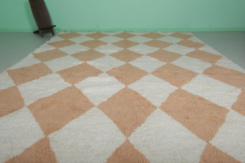 Diamond Moroccan rug - 11.2 x 14.5 ft | Handwoven statement piece - Beni ourain rugs