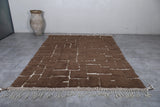 Brown Moroccan rug - Contemporary rug - Custom Wool rug