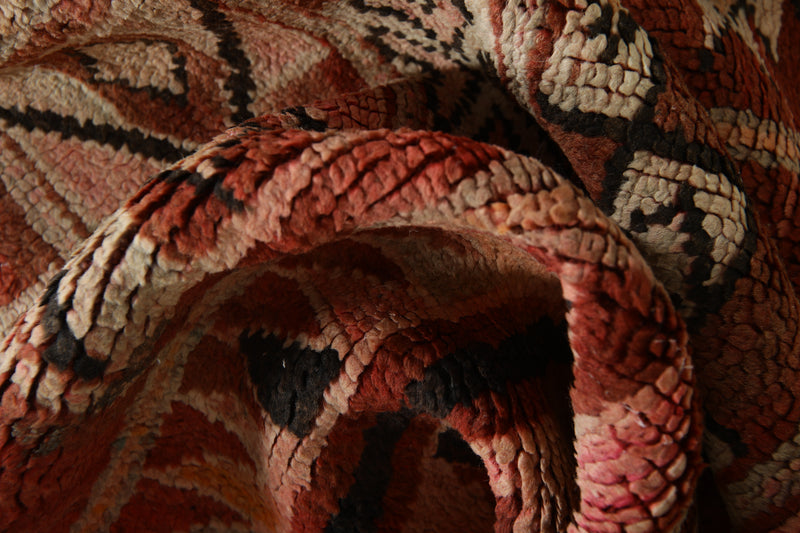 Geometric Moroccan rug - 4.6 ft x 5.9 ft - Azilal wool rug