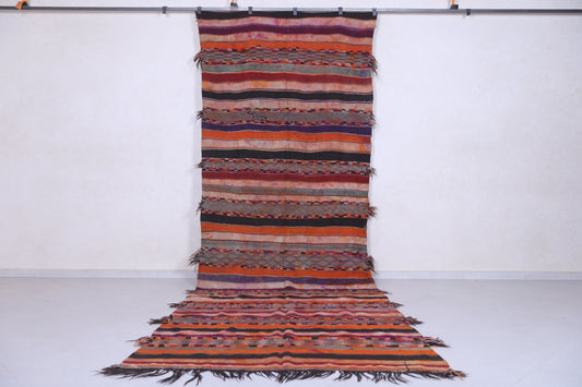 Moroccan berber rug 5.1 X 14.8 Feet - Boucherouite Rugs