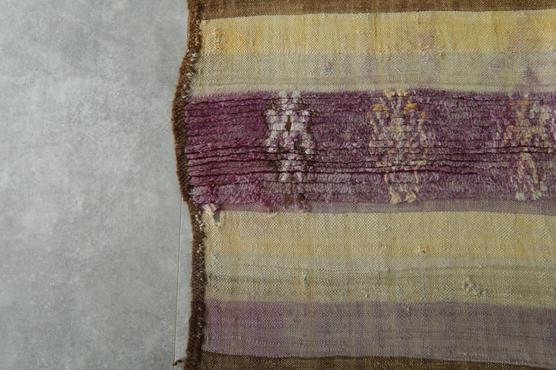 Moroccan flat woven rug - 4.9 ft x 10.6 ft - Handmade wool rug