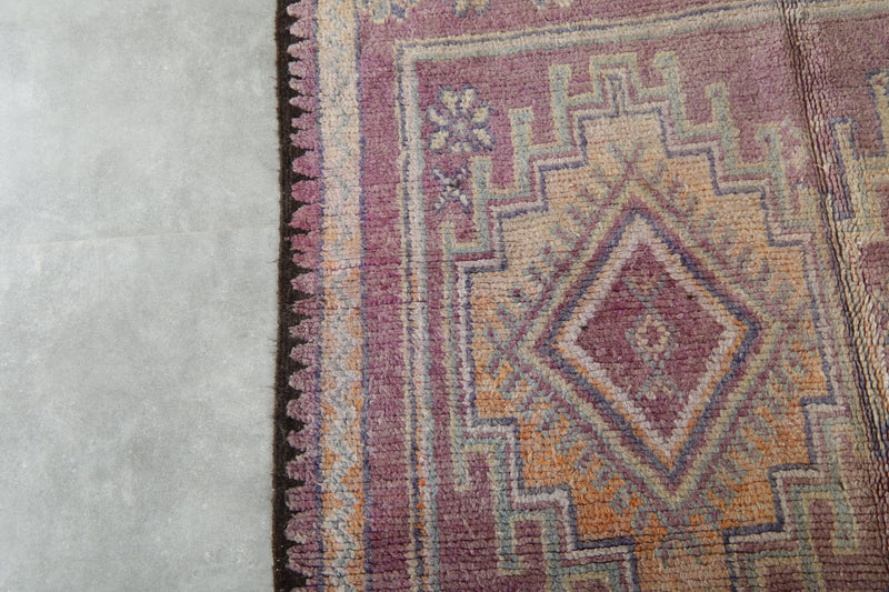 Geometric runner Moroccan rug - 5.3 ft x 13.7 ft - Azilal handmade carpet