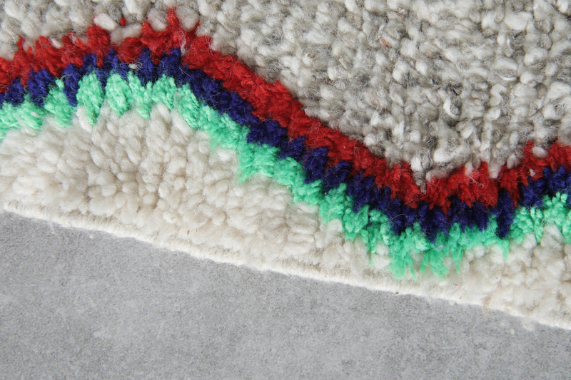 Colorful handmade rug 4.7 FT X 6.7 FT