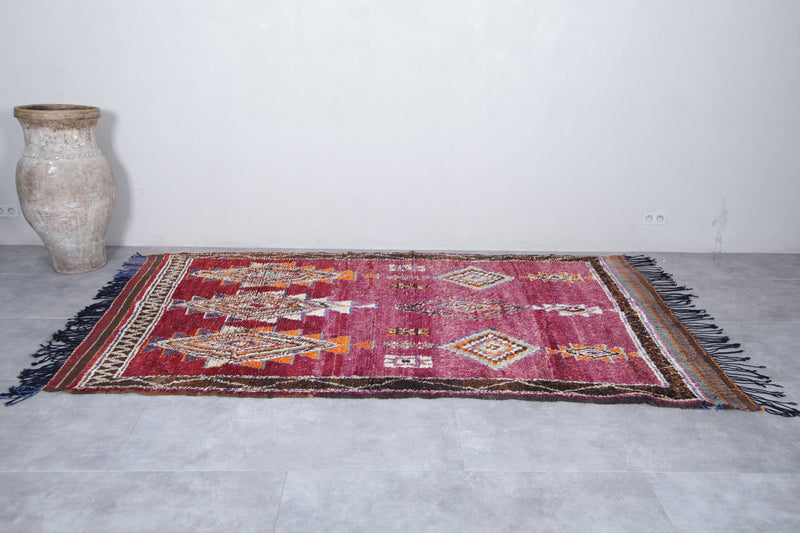 Handmade Berber Rug 5.7 x 9.6 Feet – Moroccan Tribal Wool Carpet