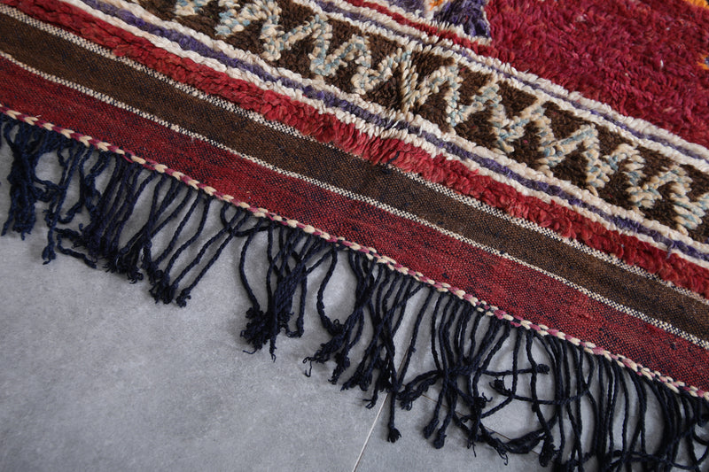 Handmade Berber Rug 5.7 x 9.6 Feet – Moroccan Tribal Wool Carpet