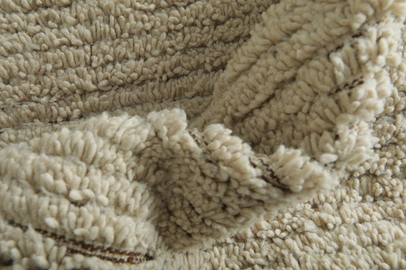 Soft Woven Round Rug – Handcrafted Textured Cotton Blend