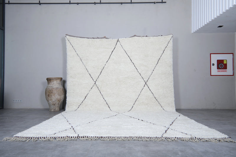 Beni ourain moroccan wool rug - Custom handmade rug