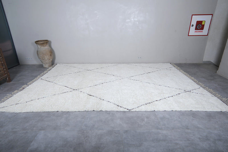 Beni ourain moroccan wool rug - Custom handmade rug