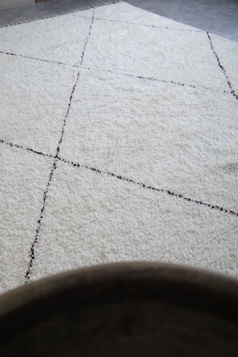 Beni ourain moroccan wool rug - Custom handmade rug