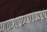 Authentic Beni ourain rug - Dark Brown Custom Rug - Wool rug