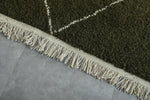 Authentic Beni ourain rug - green Custom Rug - Wool rug
