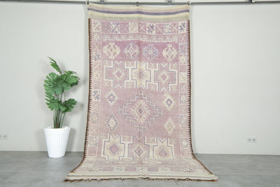 Geometric Moroccan wool rug - 5.4 ft x 11.1 ft - Azilal carpet - Azilal rugs