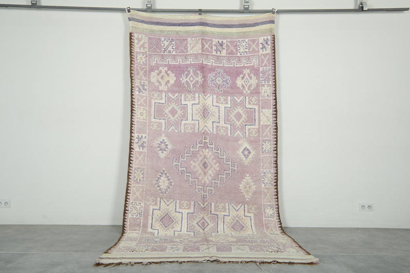 Geometric Moroccan wool rug - 5.4 ft x 11.1 ft - Azilal carpet - Azilal rugs