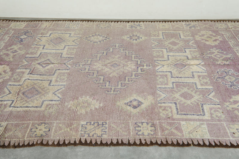 Geometric Moroccan wool rug - 5.4 ft x 11.1 ft - Azilal carpet - Azilal rugs
