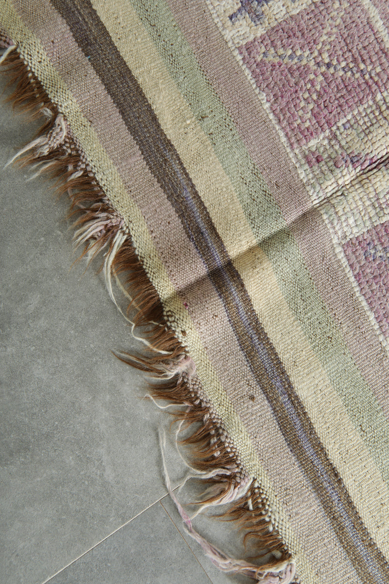 Geometric Moroccan wool rug - 5.4 ft x 11.1 ft - Azilal carpet - Azilal rugs