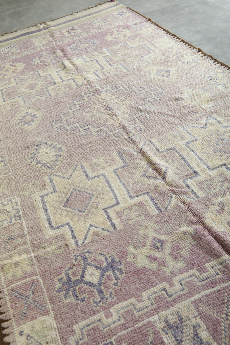 Geometric Moroccan wool rug - 5.4 ft x 11.1 ft - Azilal carpet - Azilal rugs