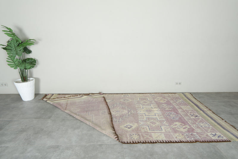 Geometric Moroccan wool rug - 5.4 ft x 11.1 ft - Azilal carpet - Azilal rugs