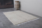 Wool beni ourain rug 5.2 X 8.1 Feet - handmade rug