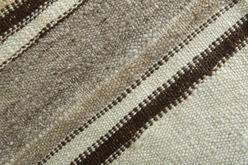 Striped Moroccan rug - 5.4 ft x 11.1 ft - Handwoven carpet