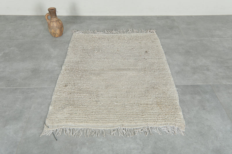 Handmade wool rug 2.6 FT X 3.4 FT
