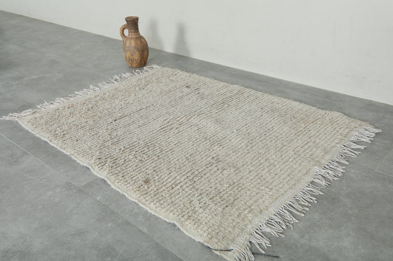 Handmade wool rug 2.6 FT X 3.4 FT