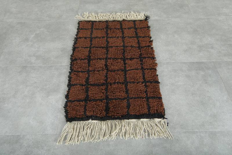 Handmade Moroccan Rug 2.2 FT X 3.7 FT - beni ourain rug