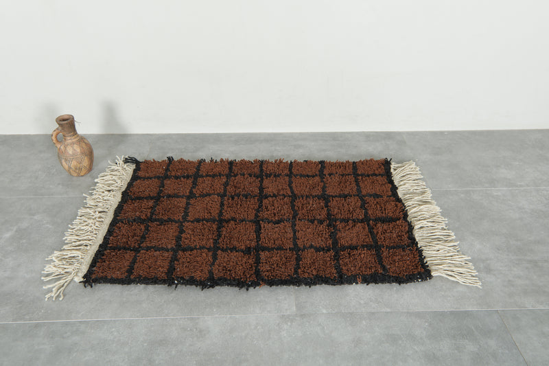 Handmade Moroccan Rug 2.2 FT X 3.7 FT - beni ourain rug