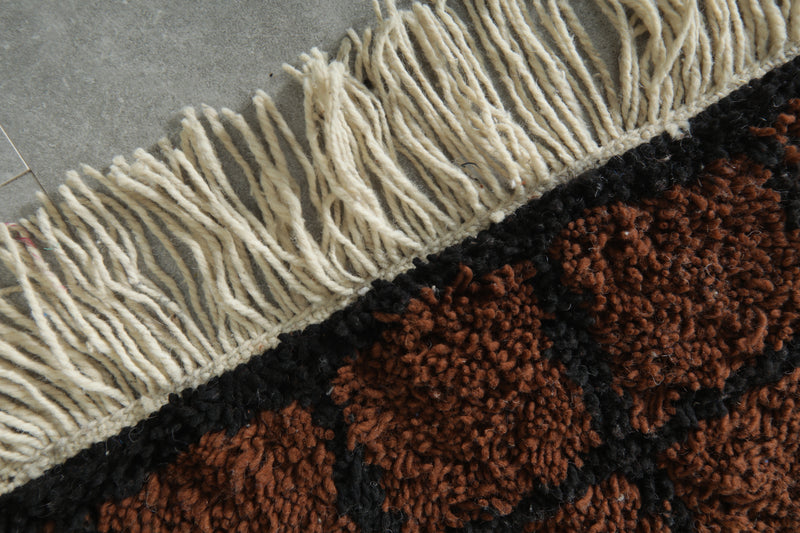 Handmade Moroccan Rug 2.2 FT X 3.7 FT - beni ourain rug