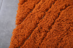 Moroccan rug hand knotted orange - Beni ourain rug - Morocco rug