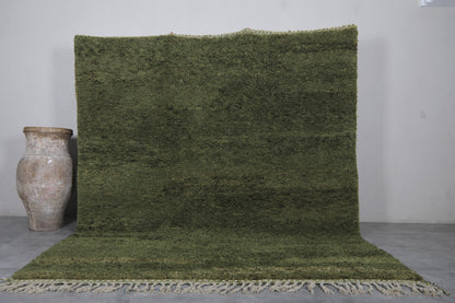 Beni ourain rug green - Moroccan custom rug - Handmade rug